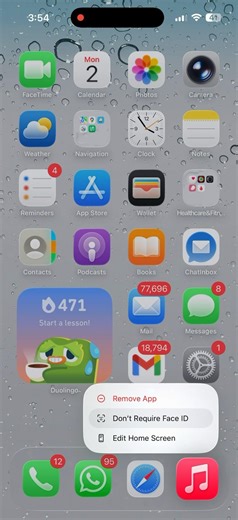 How to Remive Face ID lock from apps on iPhone iOS 26