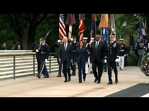President Joe Biden gives remarks for Memorial Day ceremony at Arlington National Cemetery