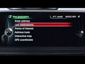 Access a Previous Destination and Start Guidance | BMW Genius How-To