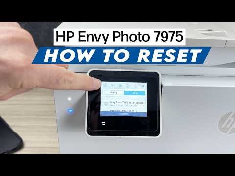 How to Reset Your HP Envy Photo 7975 Printer