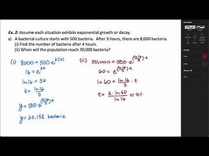 Exponential Growth and Decay