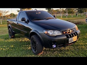 Fiat Strada 2010 com lift suspensão de 5cm