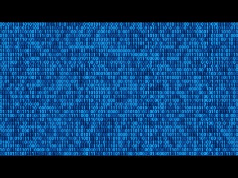 Blue Digital Binary Code Animation Loop | Motion Background | 4K | Free Download