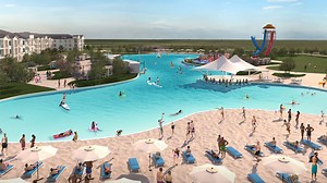 Houston's newest lagoon community makes a splash with massive beach and crystal-blue water