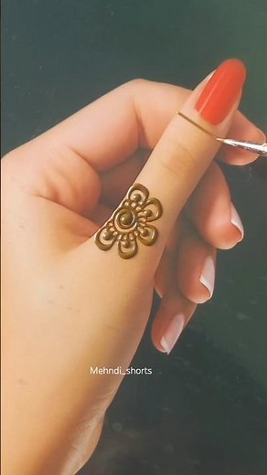 Easy Finger Mehndi Design 🌿 | Simple & Stylish Mehndi for Beginners