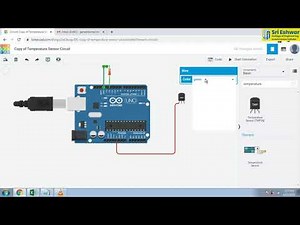 Temperature sensor and ARDUINO - Simulation - Robotics