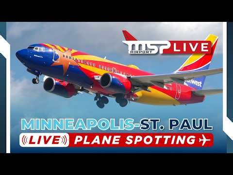 🔴 LIVE ACTION-PACKED TWIN CITIES PLANE SPOTTING! ✈ MSP AIRPORT ✈ 3/19/26