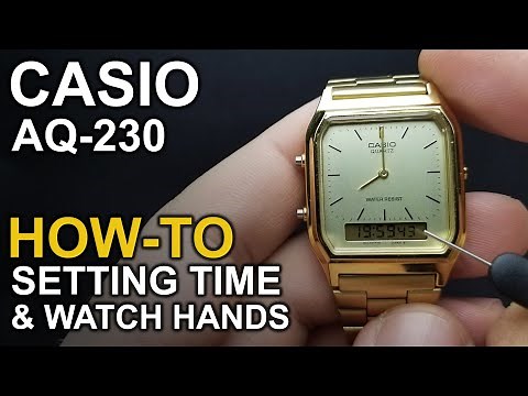 Casio AQ-230 - Watch setting tutorial - Module 5154