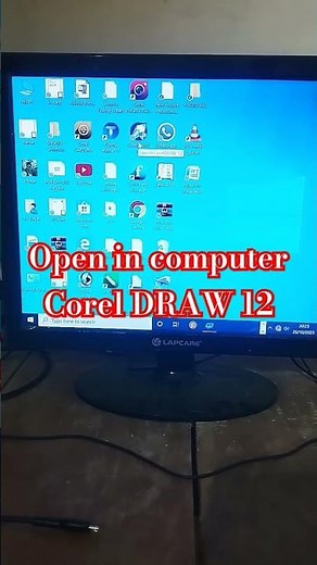 How to open corel DRAW 12 in computer