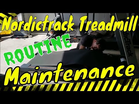Preventative Maintenance On A Nordictrack Treadmill (No Unnecessary Dialogue)