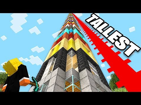 I Built The Worlds Tallest Minecraft Base!