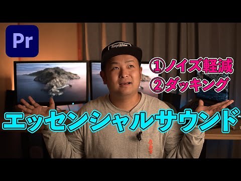 【プレミアプロ】エッセンシャルサウンド(ノイズ軽減・ダッキング)