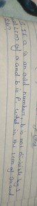 5 If a is an odd number, b is not divisible by 3 el L \mathrm {... | Filo