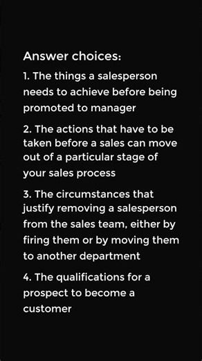 What are exit criteria?