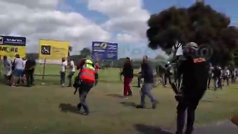 Black South Africans vs White South African, look how they got their ass whooped They only have strength against other blacks 😂😂😂
