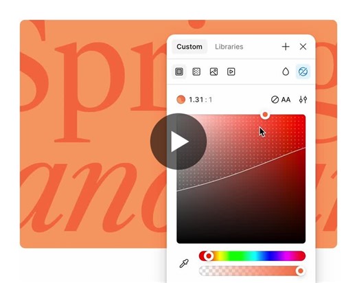 📣Figma just made designing for accessibility a lot easier. The new contrast mode in the color picker shows real-time contrast ratios and a pass/fail indicator based on WCAG standards. No more… | Nereida Sánchez Peña