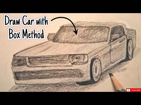 Car Drawing Using Box Method | Easy Sketch