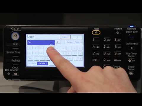 Savin - How to add a fax number