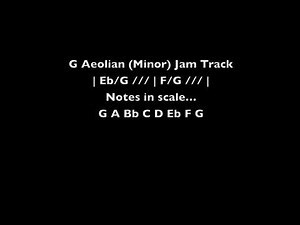 G Aeolian (Minor) Jam Track | Tom Strahle | Pro Guitar Secrets