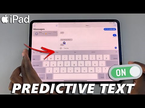 How To Turn ON Predictive Text On iPad