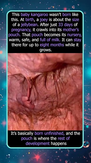 Baby Kangaroos Start Life the Size of a Jellybean