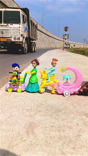 Remote Control Scooty Girl And Monkey Scooter Unboxing And Testing Short ||