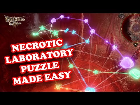 Necrotic Laboratory Brain Puzzle below Moonrise Towers! | Baldur's Gate 3