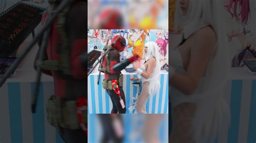Deadpool meets Blanc #deadpool #nikke #cosplay