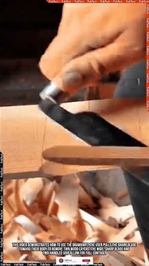 Drawknife Tool: Two-Handled Blade Smooth Wood Shaping Innovation #tool #tools #innovation