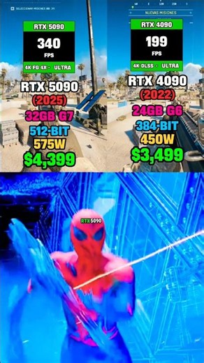 JUST A TEST on the RTX 4090 and RTX 5090 at 4k Gameplay #games
