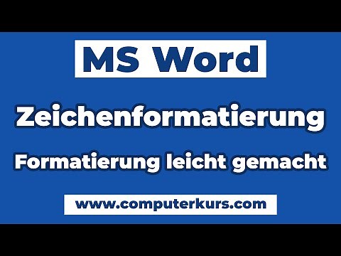 ✍️ Word Zeichenformatierung – Fett, Schriftgröße, Farbe, hoch- & tiefgestellt erklärt!