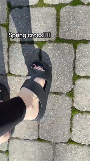 Spring crocs!!!! #crocs #spring #feet #sandals