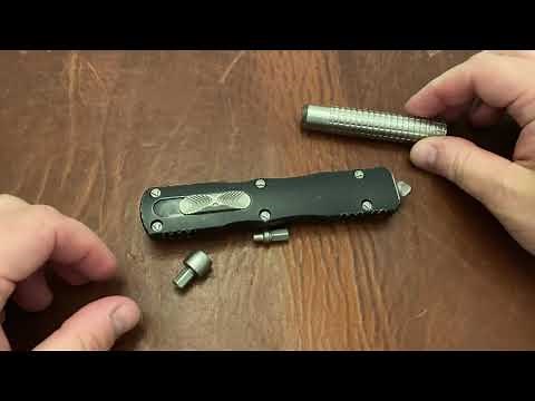 Knife Noob Ep. 15: How to Get Rid of Spring Sound in an OTF (Microtech Dirac Delta Disassembly)