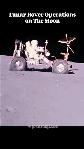 This video shows NASA lunar rover operations on their Moon. The lunar roving vehicle, LRV, is used f