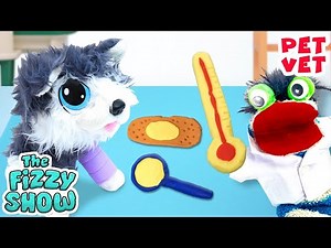 Fizzy The Pet Vet Makes Easy DIY Miniature Play-Doh Doctor Set 🚑 | Fun Videos For Kids