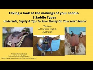 SADDLE PARTS- A visual of inside your saddles - Safety & Tips to save money on your next repair