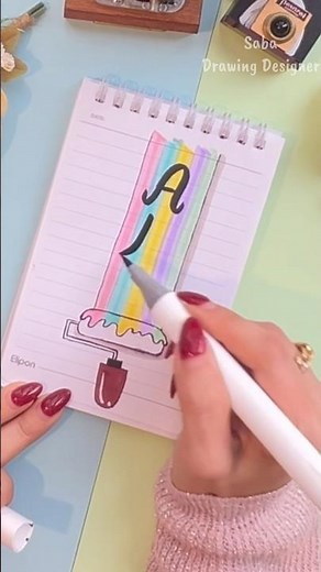 Art 🎨 Creative Drawing | Satisfying & Easy Notebook Doodle #coverpagedesign #shorts