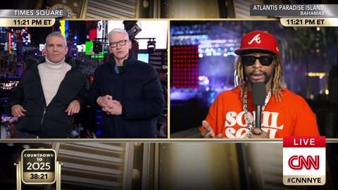 Lil Jon leads Andy and Anderson through a New Year’s Eve meditation