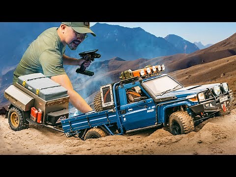 Rc Crawler Toyota RC Cars Towing Trailers: Extreme Off-Road Challenges