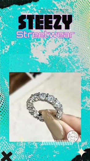 Eternity band Ring Cubic Zirconia Diamond Veneer.635R103