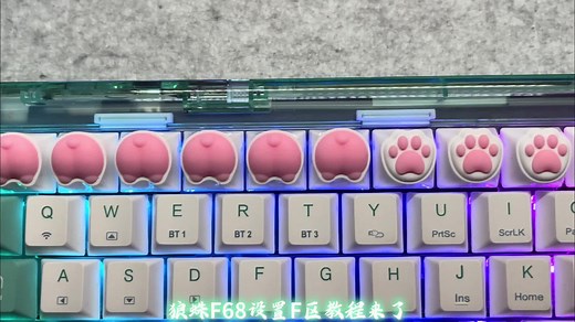狼蛛F68设置F区教程来咯#狼蛛f68 #客制化键盘 #教程 #干货分享 - 西瓜视频