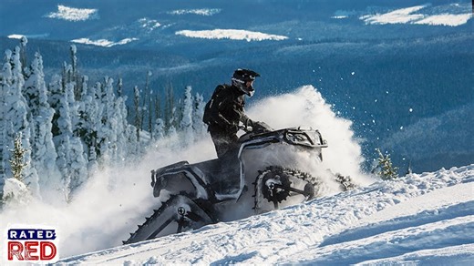 Can-Am Transformed into Snowmobile by Apache Tracks