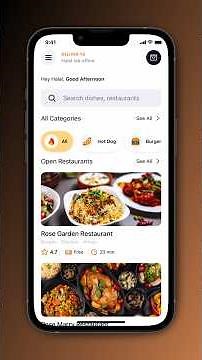 Food Delivery App UI in React Native 🔥 #reactnative #expo #shorts