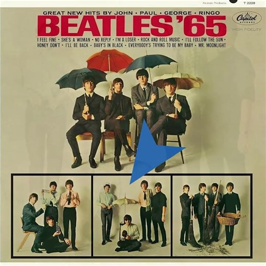 Beatles '65 a slightly different album cover