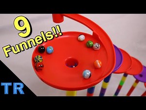 9 Marbles + 9 Funnels = EPIC FUNNEL INSANITY Marble Race | Premier Marble Racing