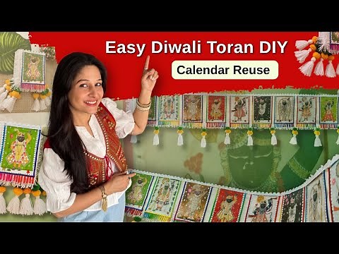 Unique DIY Toran/Bandhanwar from Old Calendar | Easy & Beautiful Diwali Decor Idea
