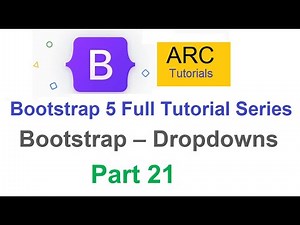 Bootstrap 5 Tutorial For Beginners #21 - Dropdown Tutorial