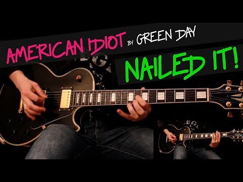 American Idiot - Green Day guitar cover by GV + chords
