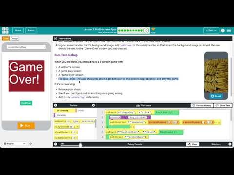 Code.org Event-Driven Programming Lesson 3 #10