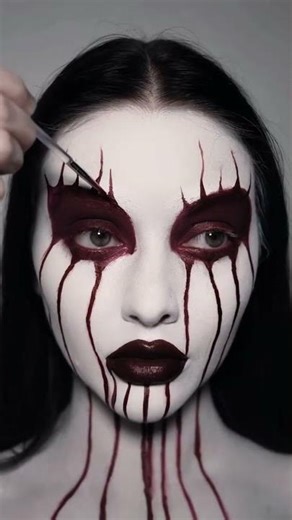 Bloody Bride 🩸 #makeup #makeuptutorial #halloweenmakeup #corpsepaint